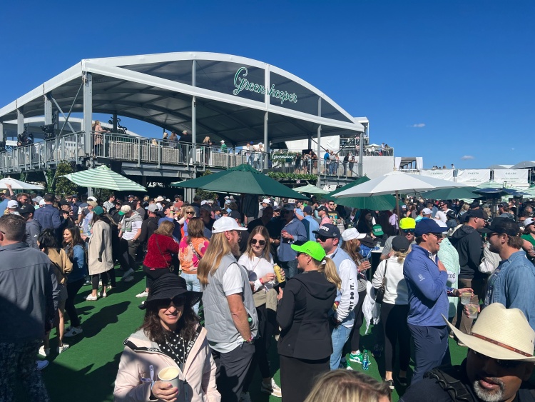 Greenskeeper hospitality at the Waste Management Phoenix Open. 